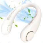 USB Rechargeable Mini Bladeless Neck Fan – Portable Neck Cooler