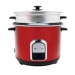 KIAM 1.8L Rice Cooker – Straight Joint Body, Stainless Steel with Glass Lid, 700W (SJBS-8702)
