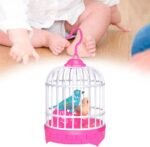 Baby Birds Toys, Singing & Chirping Bird in a Cage – Blue | TOYANDONA